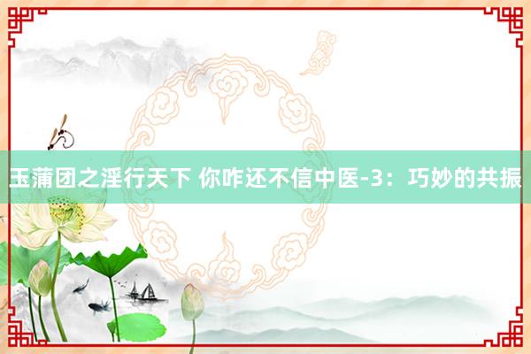 玉蒲团之淫行天下 你咋还不信中医-3：巧妙的共振
