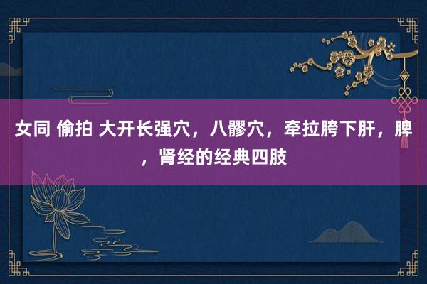 女同 偷拍 大开长强穴，八髎穴，牵拉胯下肝，脾，肾经的经典四肢